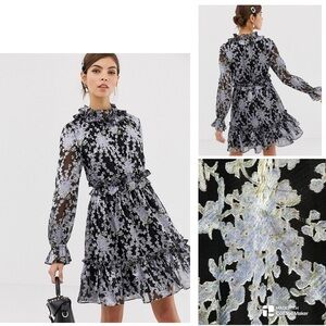 Ted Baker NWOT Florea Ruffle Skater Dress